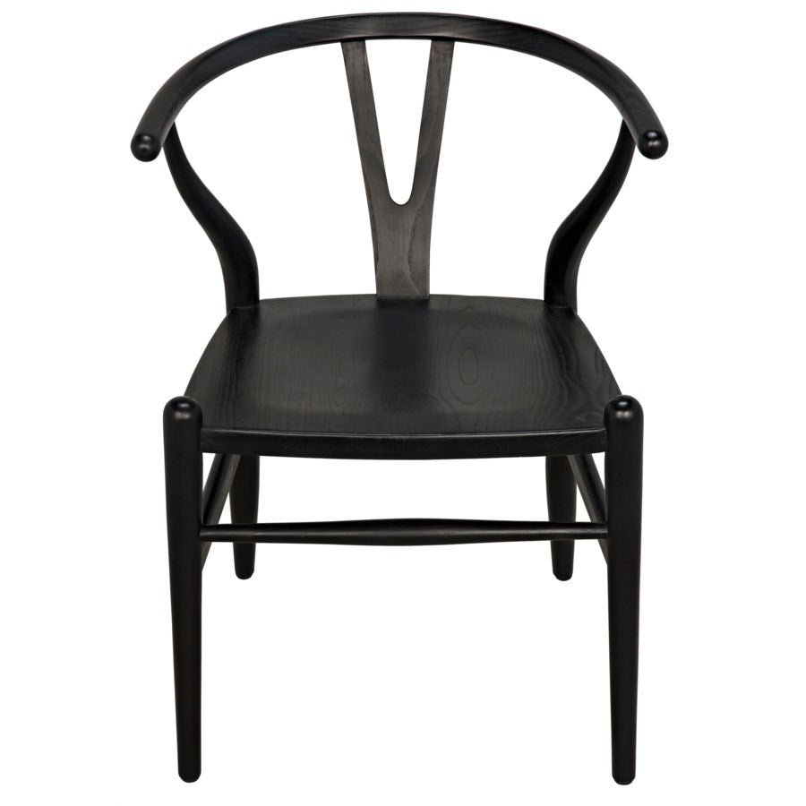 Noir, Zola Chair, Charcoal Black