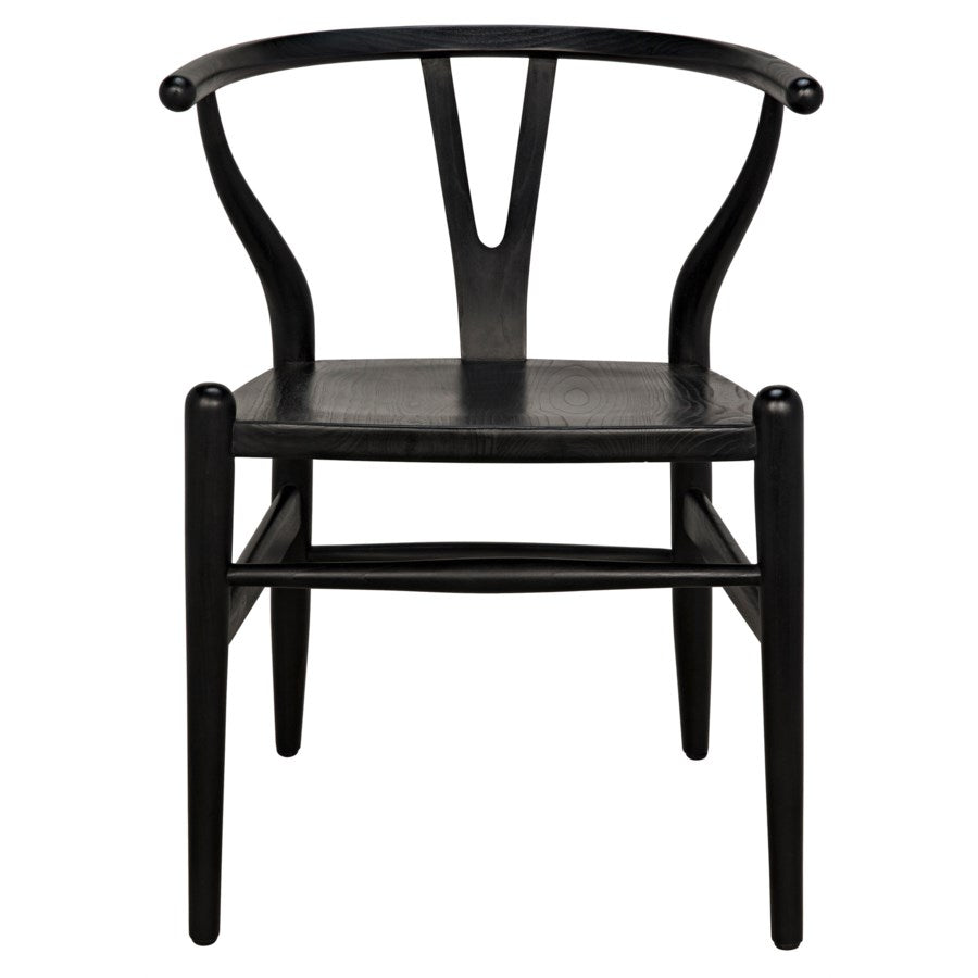 Noir, Zola Chair, Charcoal Black