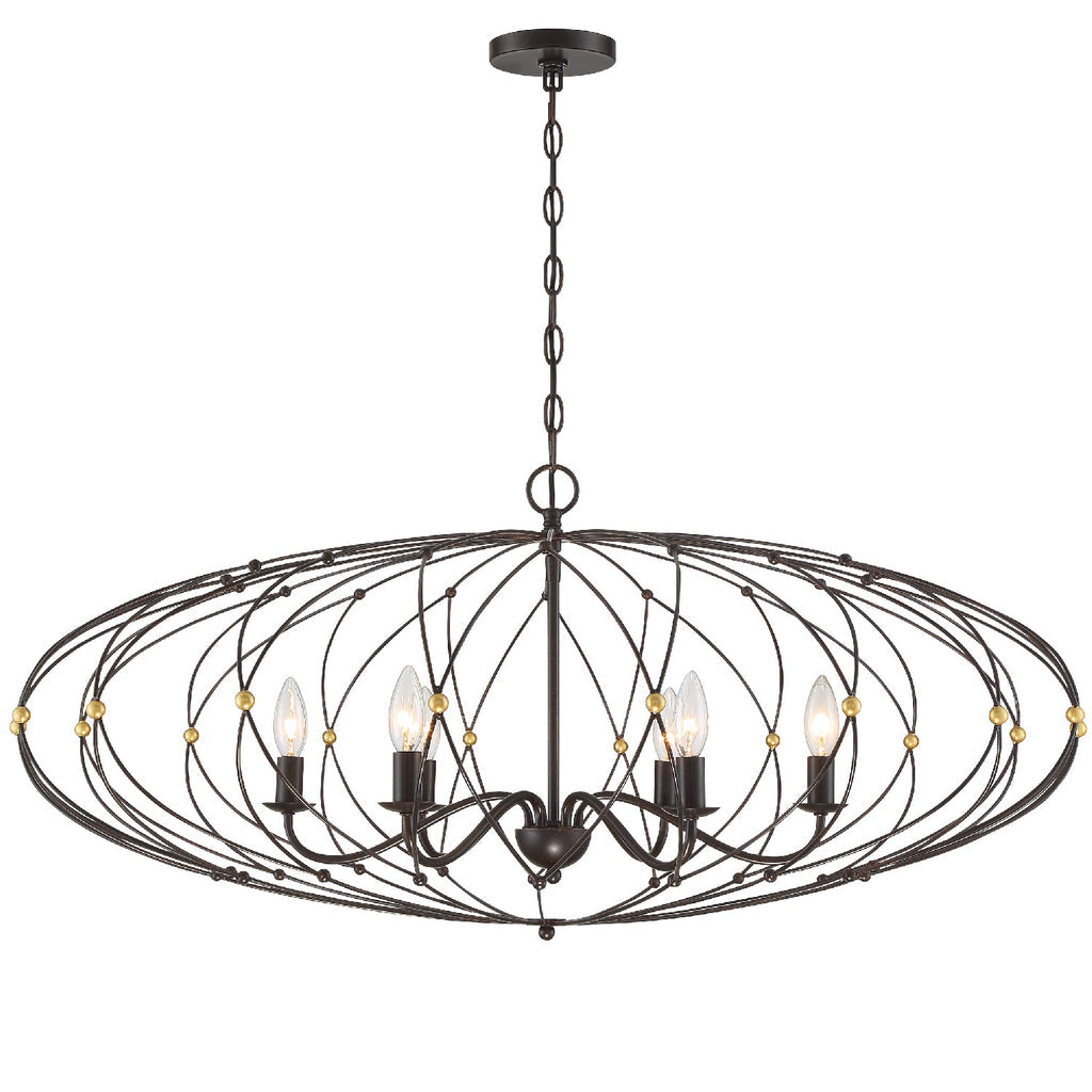 Crystorama Lighting Company, Zucca 6 Light Chandelier