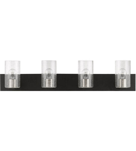 Livex Lighting, Zurich Large Vanity Sconce Black with Brushed Nickel Accents